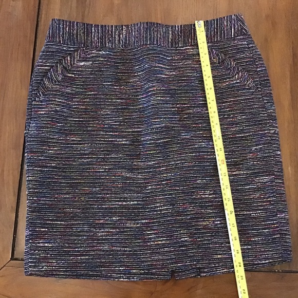 Ann Taylor factory multicoloured textured skirt 10 - Picture 2 of 9